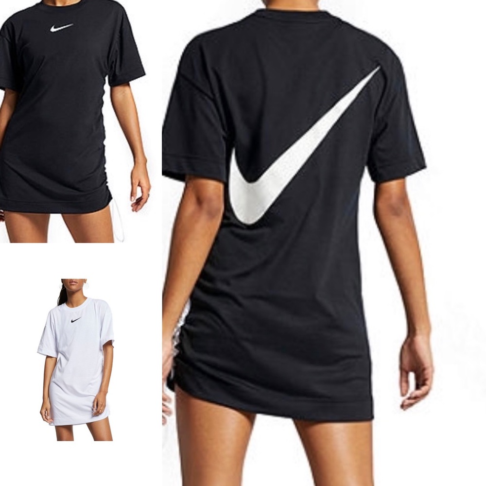 Nike Short Sleeve T-Shirt Dress-SZ.M/White-L